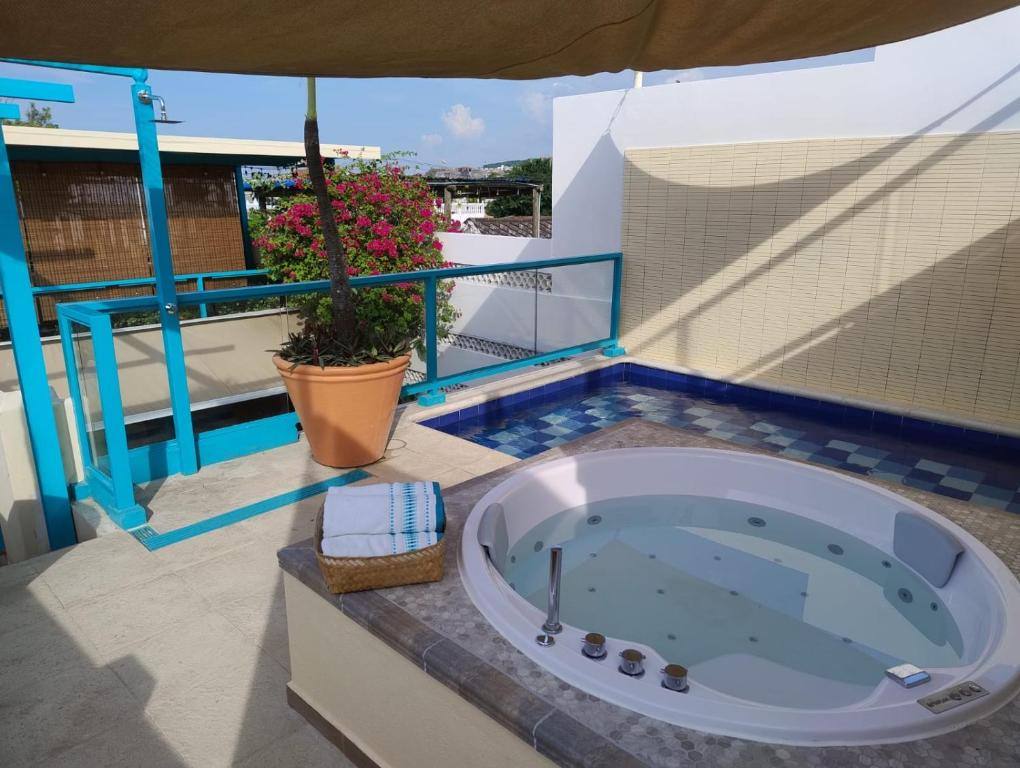 Posada La Fe: Hot tub