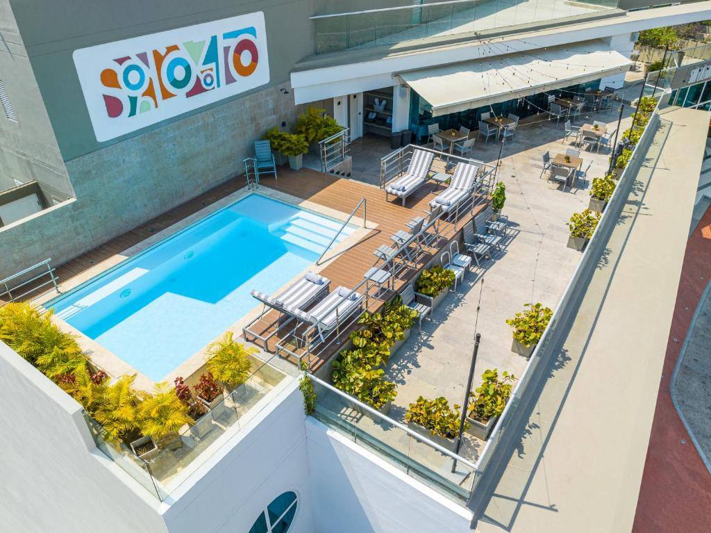 San Lazaro Art Hotel: Balcony/terrace