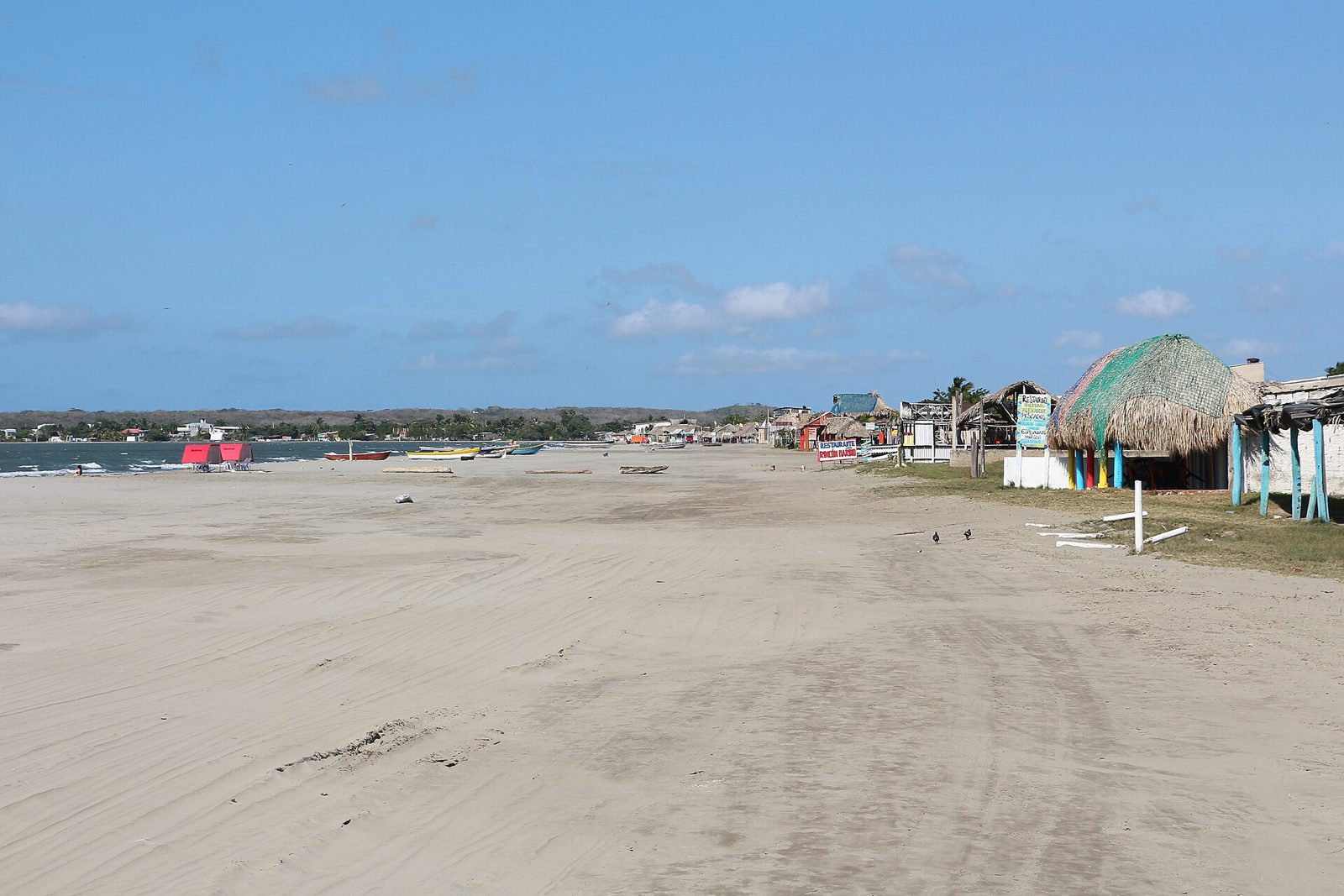 The beach at La Boquilla