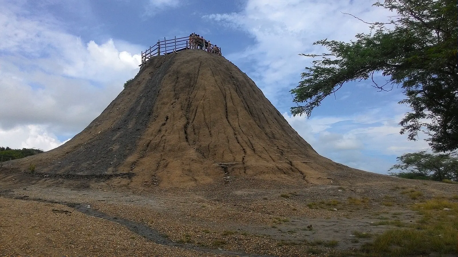 The mud cone of El Totumo, near Cartagena